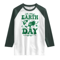 In My Earth Day Era Raglan Shirt Cute Groovy Planet Heart