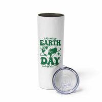In My Earth Day Era Skinny Tumbler Cute Groovy Planet Heart