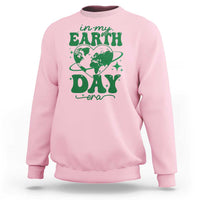 In My Earth Day Era Sweatshirt Cute Groovy Planet Heart