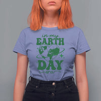 In My Earth Day Era T Shirt For Women Cute Groovy Planet Heart