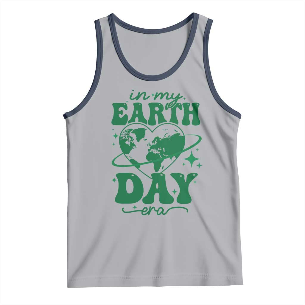 In My Earth Day Era Tank Top Cute Groovy Planet Heart