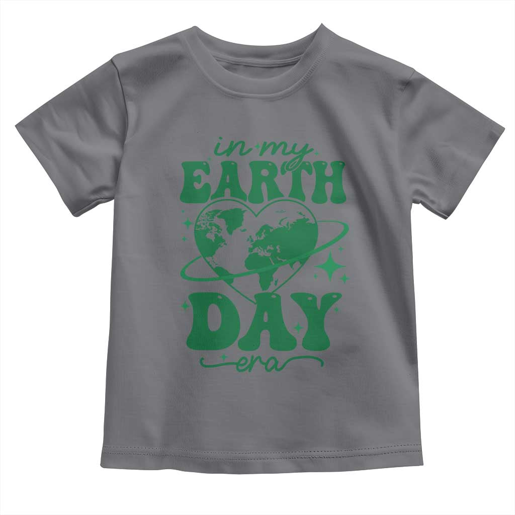 In My Earth Day Era Toddler T Shirt Cute Groovy Planet Heart