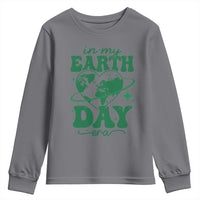 In My Earth Day Era Youth Sweatshirt Cute Groovy Planet Heart