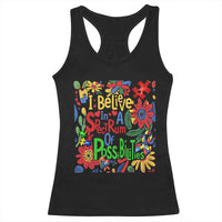 Autism Acceptance Racerback Tank Top I Believe In A Spectrum Of Possibilities Retro Boho