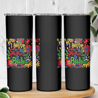 Autism Acceptance Skinny Tumbler I Believe In A Spectrum Of Possibilities Retro Boho