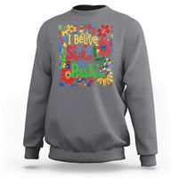 Autism Acceptance Sweatshirt I Believe In A Spectrum Of Possibilities Retro Boho