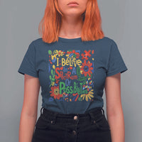 Autism Acceptance T Shirt For Women I Believe In A Spectrum Of Possibilities Retro Boho