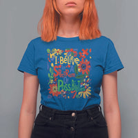 Autism Acceptance T Shirt For Women I Believe In A Spectrum Of Possibilities Retro Boho