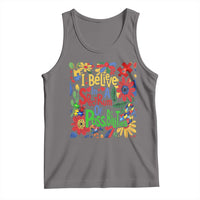 Autism Acceptance Tank Top I Believe In A Spectrum Of Possibilities Retro Boho