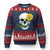 Autism Skull Sunflower Ugly Christmas Sweater Support Autistic Puzzle Pieces Heart - Wonder Print Shop