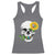 Autism Skull Sunflower Racerback Tank Top Support Autistic Puzzle Pieces Heart