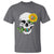 Autism Skull Sunflower T Shirt Support Autistic Puzzle Pieces Heart