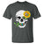 Autism Skull Sunflower T Shirt Support Autistic Puzzle Pieces Heart