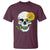 Autism Skull Sunflower T Shirt Support Autistic Puzzle Pieces Heart
