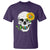 Autism Skull Sunflower T Shirt Support Autistic Puzzle Pieces Heart