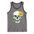 Autism Skull Sunflower Tank Top Support Autistic Puzzle Pieces Heart