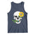 Autism Skull Sunflower Tank Top Support Autistic Puzzle Pieces Heart
