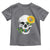 Autism Skull Sunflower Toddler T Shirt Support Autistic Puzzle Pieces Heart