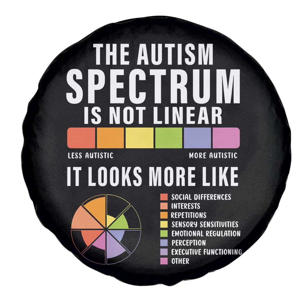 Autism Acceptance Spare Tire Cover The Autism Spectrum Is Not Linear