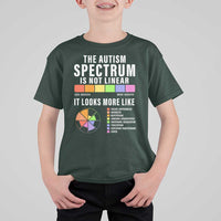 Autism Acceptance T Shirt For Kid The Autism Spectrum Is Not Linear