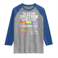 Autism Acceptance Raglan Shirt The Autism Spectrum Is Not Linear