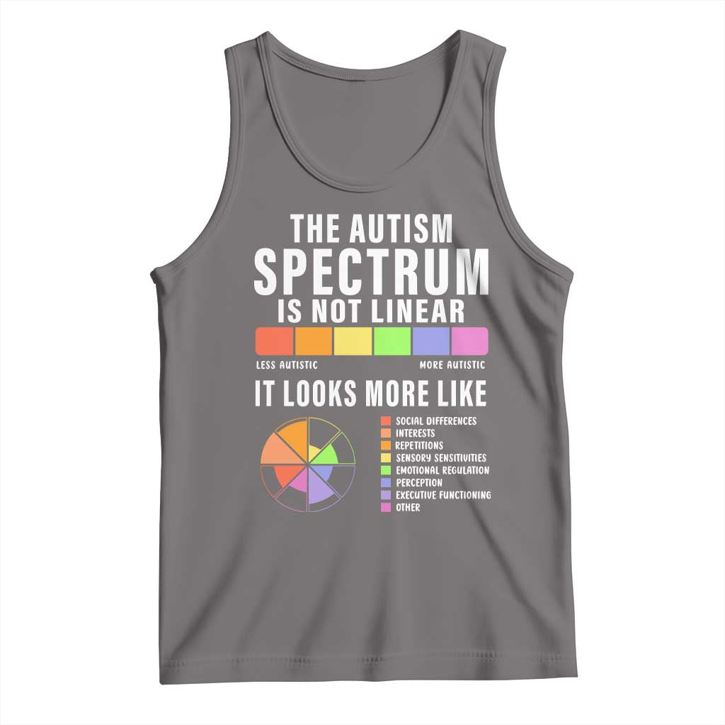 Autism Acceptance Tank Top The Autism Spectrum Is Not Linear