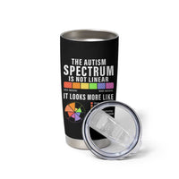 Autism Acceptance Tumbler Cup The Autism Spectrum Is Not Linear
