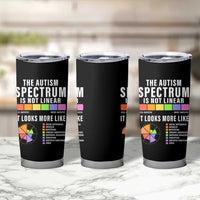 Autism Acceptance Tumbler Cup The Autism Spectrum Is Not Linear