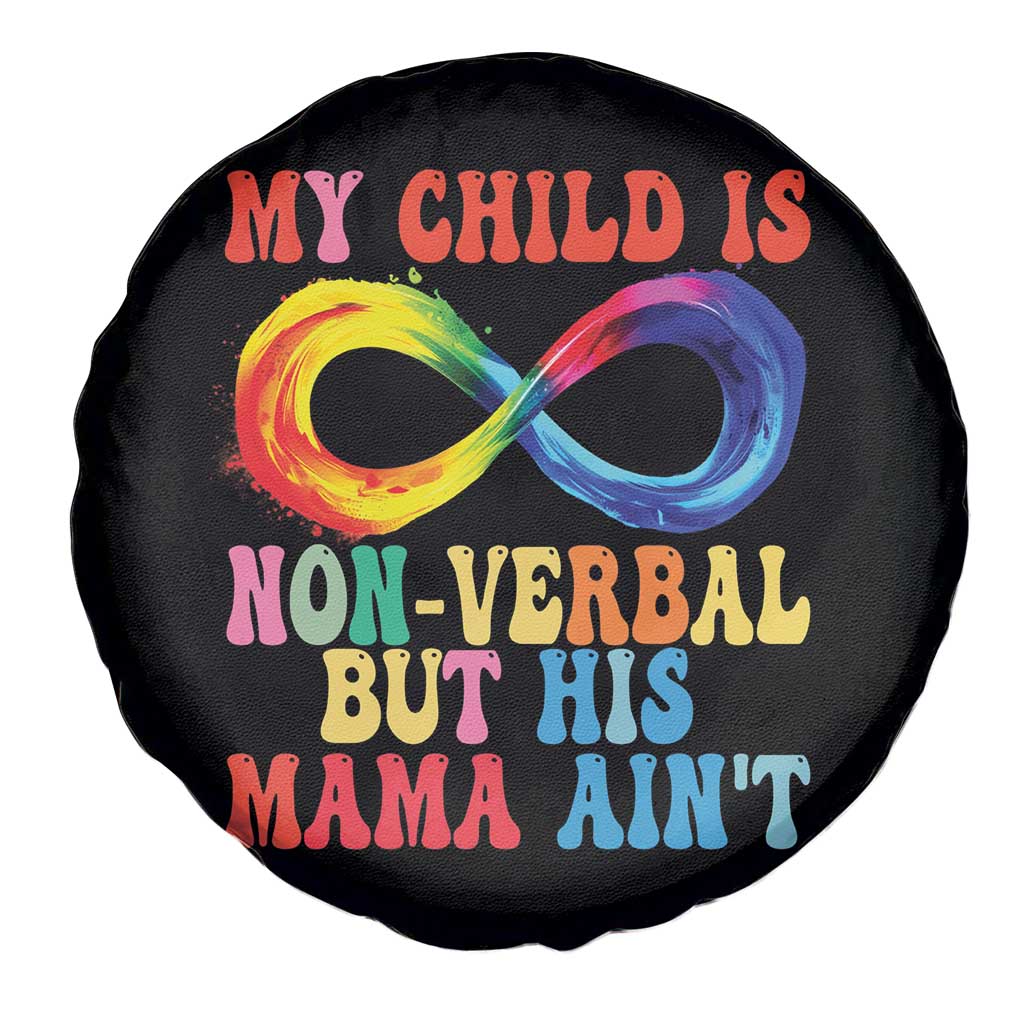 Autism Mom Spare Tire Cover My Child May Be Non verbal But His Mama Ain't Autism
