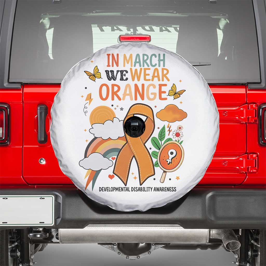 Developmental Disability Awareness Spare Tire Cover In March We Wear Orange