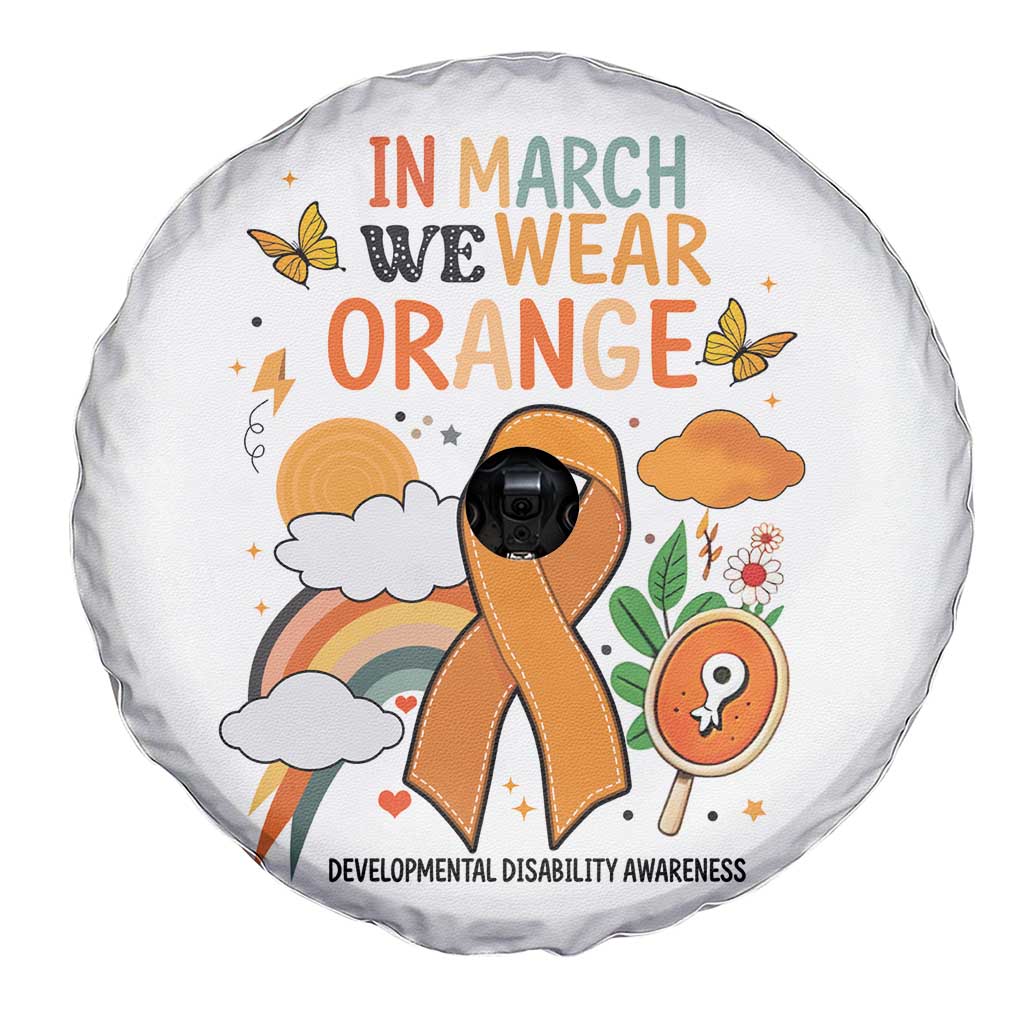 Developmental Disability Awareness Spare Tire Cover In March We Wear Orange