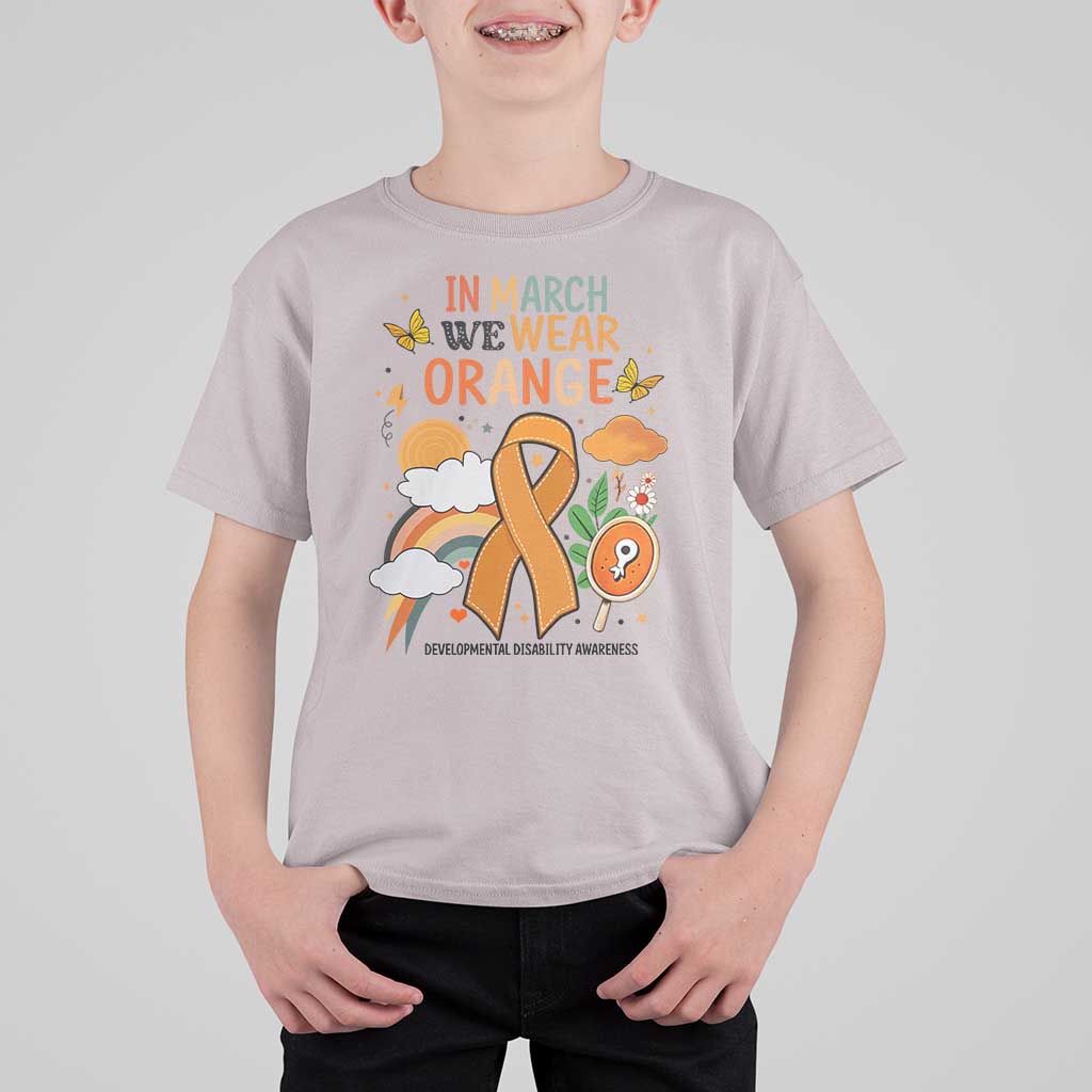 Developmental Disability Awareness T Shirt For Kid In March We Wear Orange