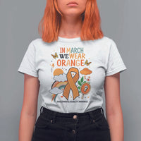 Developmental Disability Awareness T Shirt For Women In March We Wear Orange