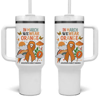Developmental Disability Awareness Tumbler With Handle In March We Wear Orange