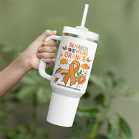 Developmental Disability Awareness Tumbler With Handle In March We Wear Orange