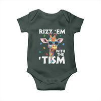 Funny Autism Giraffe Baby Onesie Rizz Em With The Tism