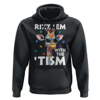 Funny Autism Giraffe Hoodie Rizz Em With The Tism