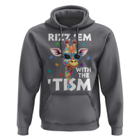 Funny Autism Giraffe Hoodie Rizz Em With The Tism