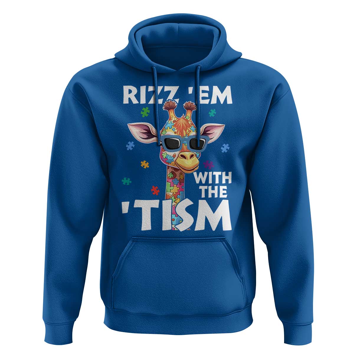 Funny Autism Giraffe Hoodie Rizz Em With The Tism