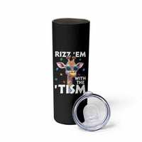 Funny Autism Giraffe Skinny Tumbler Rizz Em With The Tism