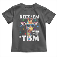 Funny Autism Giraffe Toddler T Shirt Rizz Em With The Tism