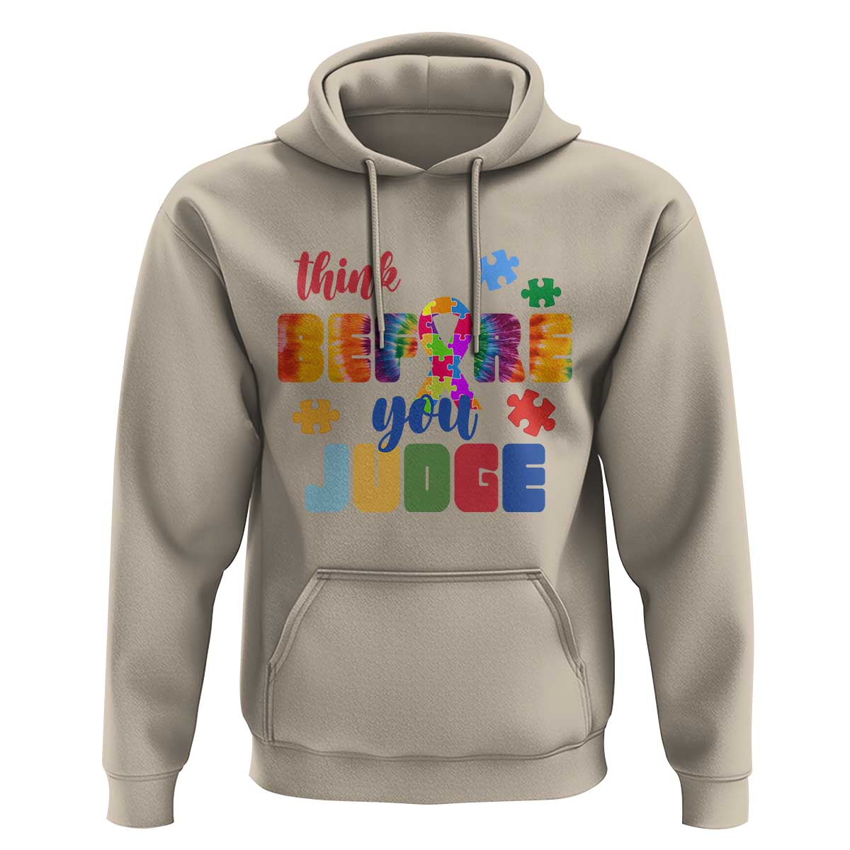 Autism Awareness Hoodie Think Before You Judge Autistic Support