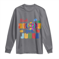 Autism Awareness Long Sleeve Shirt Think Before You Judge Autistic Support