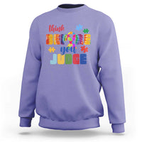 Autism Awareness Sweatshirt Think Before You Judge Autistic Support