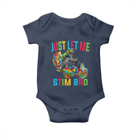 Autistic Dino Rex Driving Monster Truck Baby Onesie Autism Is My Superpower