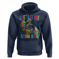 Autistic Dino Rex Driving Monster Truck Hoodie Autism Is My Superpower