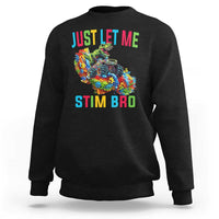 Autistic Dino Rex Driving Monster Truck Sweatshirt Autism Is My Superpower