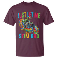 Autistic Dino Rex Driving Monster Truck T Shirt Autism Is My Superpower