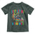 Autistic Dino Rex Driving Monster Truck Toddler T Shirt Autism Is My Superpower