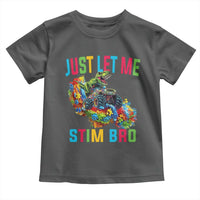 Autistic Dino Rex Driving Monster Truck Toddler T Shirt Autism Is My Superpower